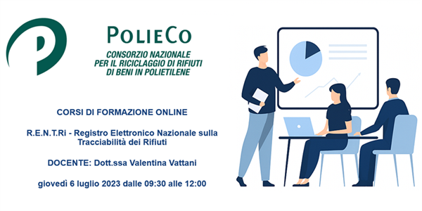Corso di Formazione PolieCo: "R.E.N.T.Ri - Registro Elettronico Nazionale sulla Tracciabilità dei Rifiuti"