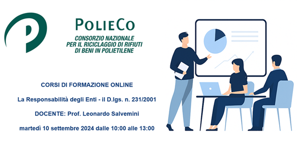 Corso di Formazione PolieCo: “La Responsabilità degli Enti - il D.lgs. n. 231/2001”