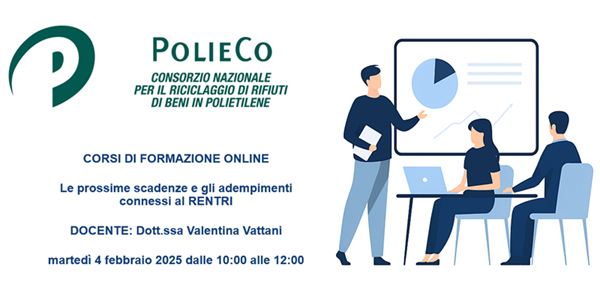 Corso di Formazione PolieCo: "Le prossime scadenze e gli adempimenti connessi al RENTRI"
