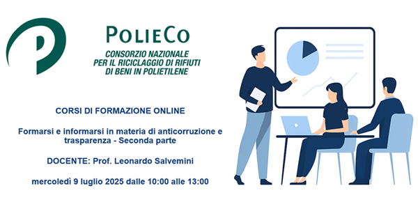Corso di Formazione PolieCo: "Formarsi e informarsi in materia di anticorruzione e trasparenza - Seconda parte"