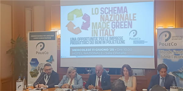 Marchio Made Green in Italy, viceministro Gava (MASE) al convegno PolieCo: “Opportunità per ambiente e competitività imprese”